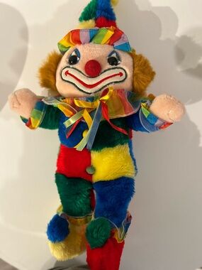 Vintage Cuddle Wit Clown Plush Toy